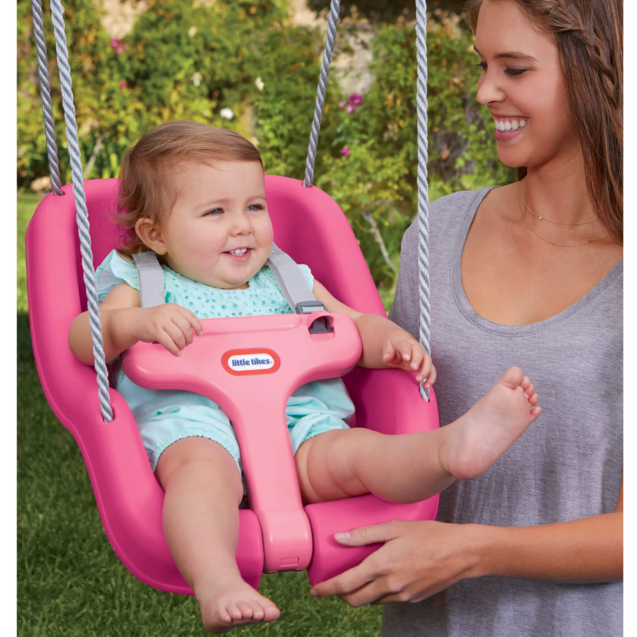 Little Tikes Magenta – 2-in-1 Snug 'n Secure Swing - Image 3