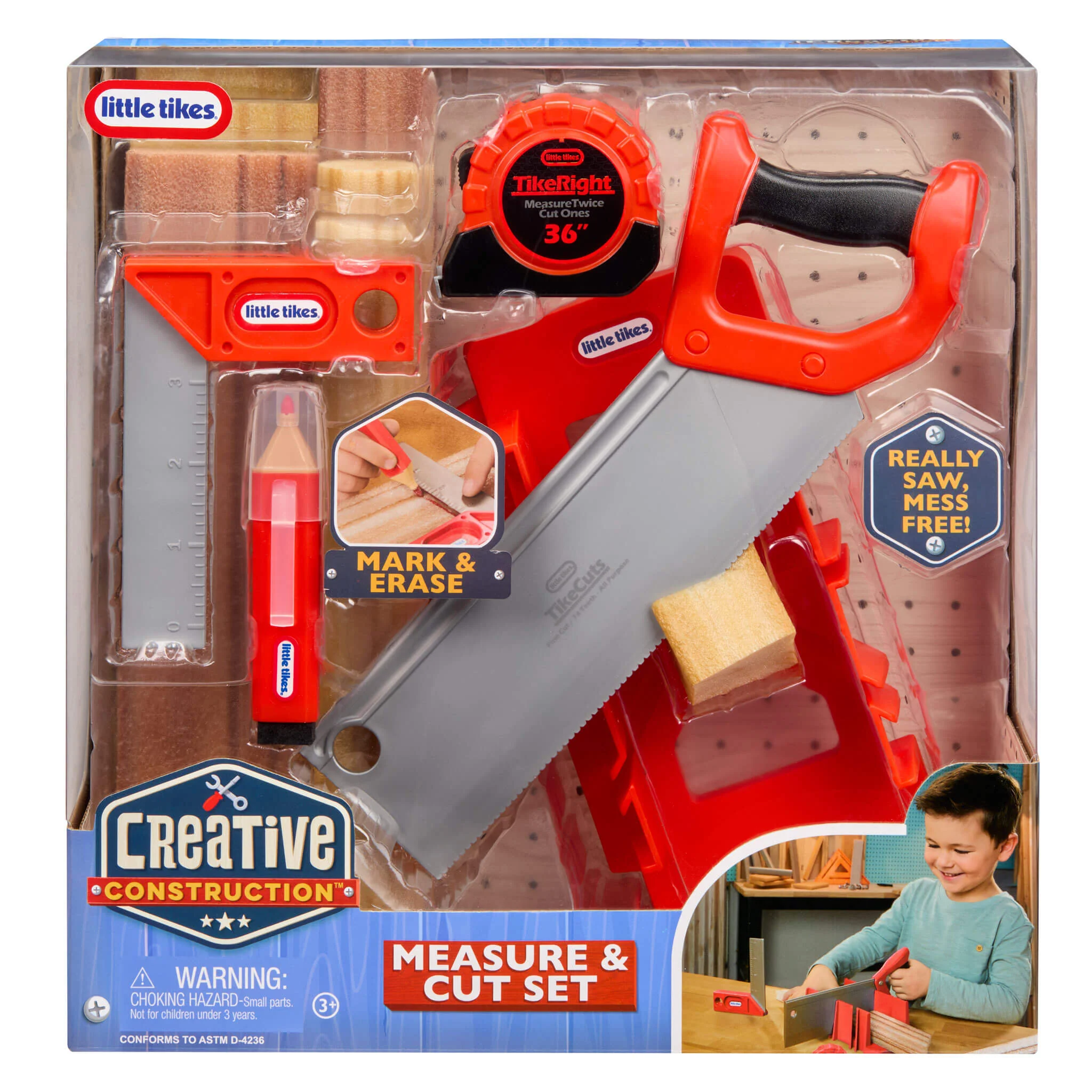 Little Tikes Creative Construction Measure and Cut Set Toy - Image 6