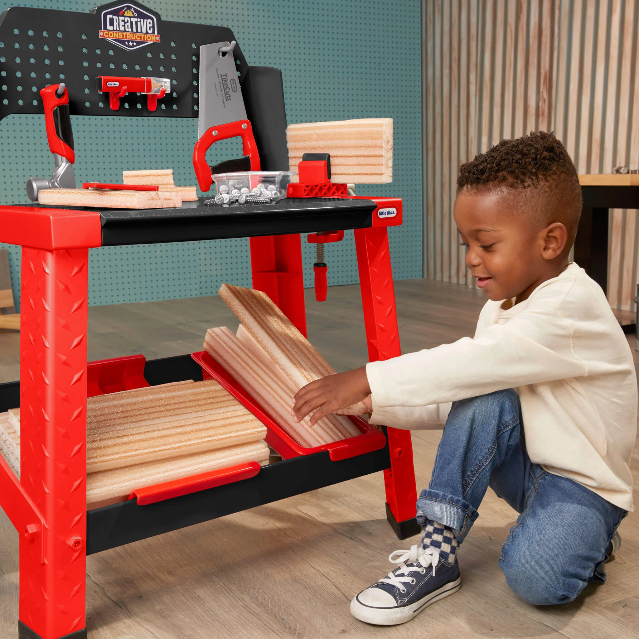 Little Tikes Creative Construction Workbench Toy - Image 4