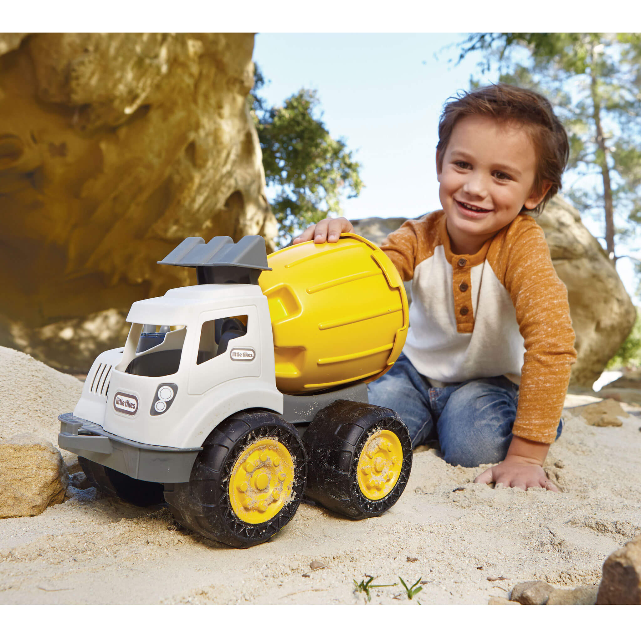 Little Tikes Dirt Diggers 2-in-1 Cement Mixer Toy - Image 2