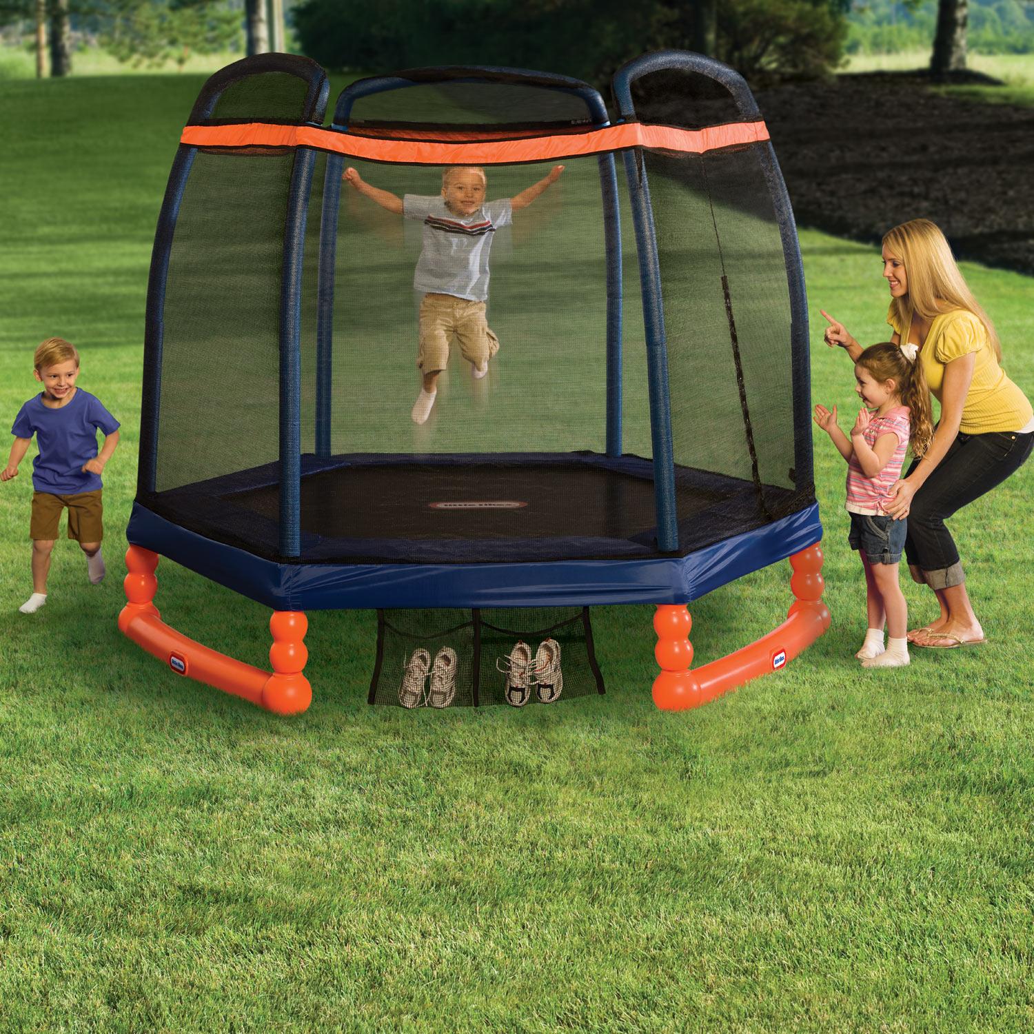 Little Tikes 7ft. Trampoline with Safety Net Enclosure Toy - Image 2