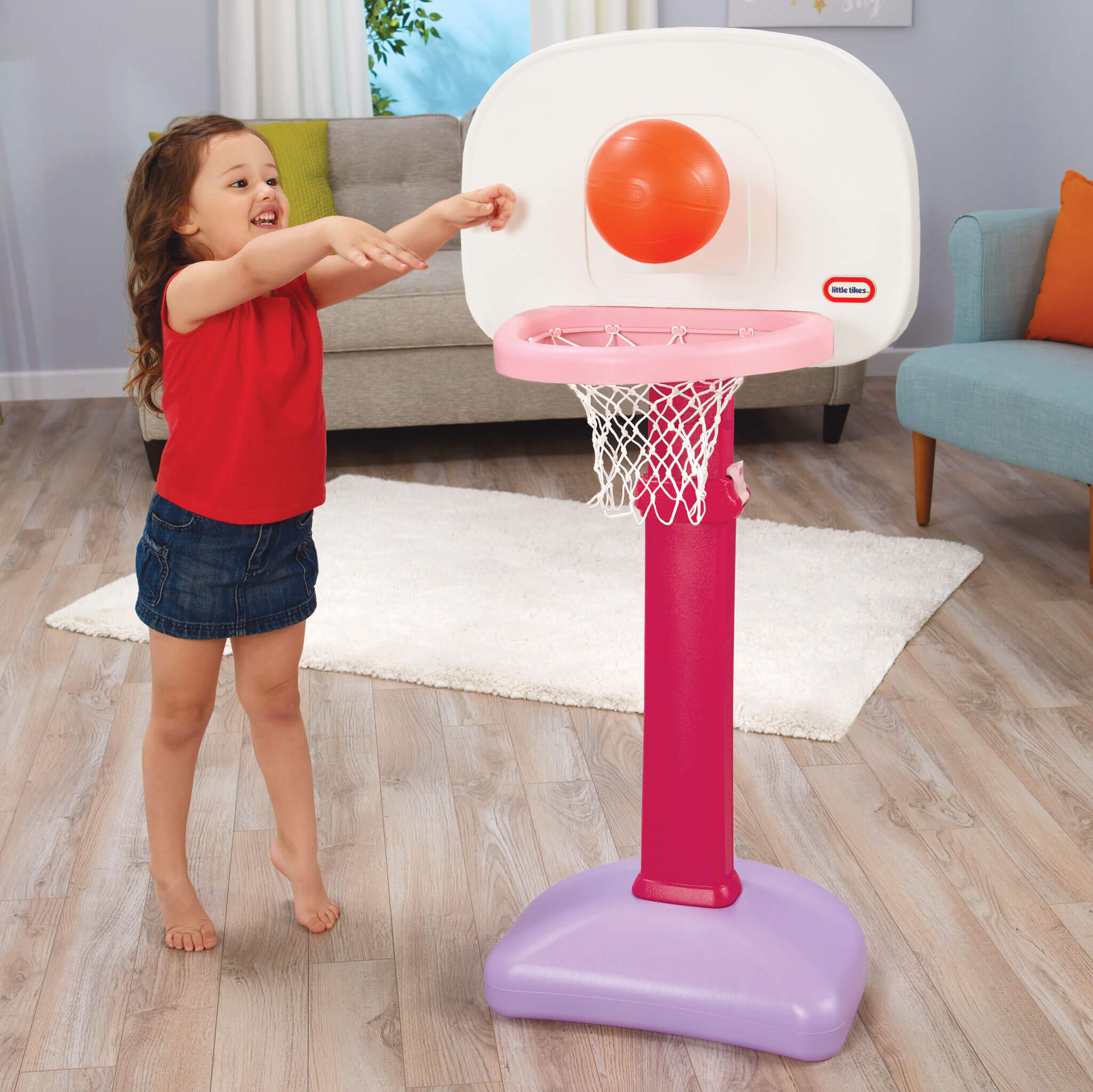 Little Tikes Pink – TotSports Easy Score Basketball Set Basket - Image 3
