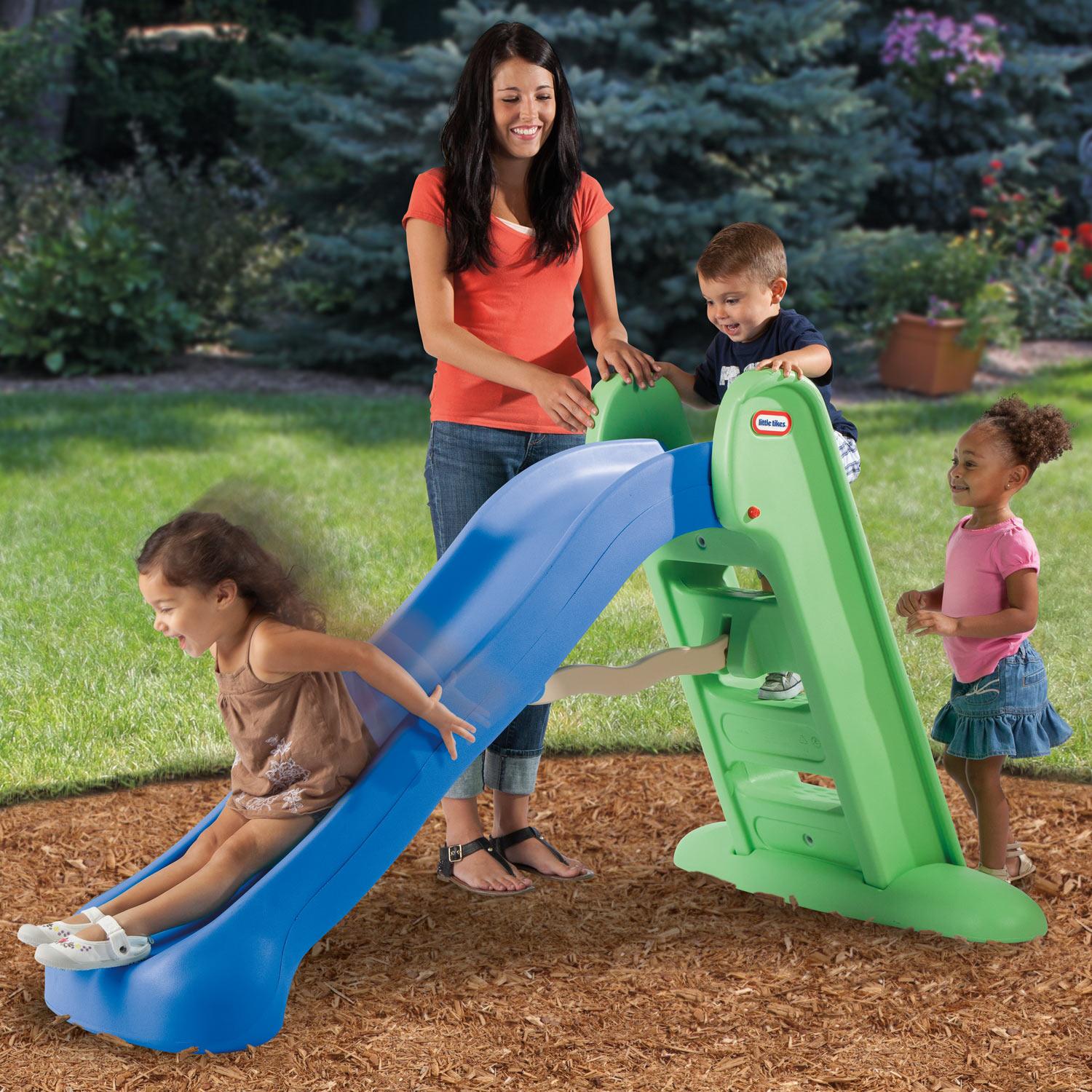 Little Tikes Easy Store Large Play Slide Coffee - Image 2