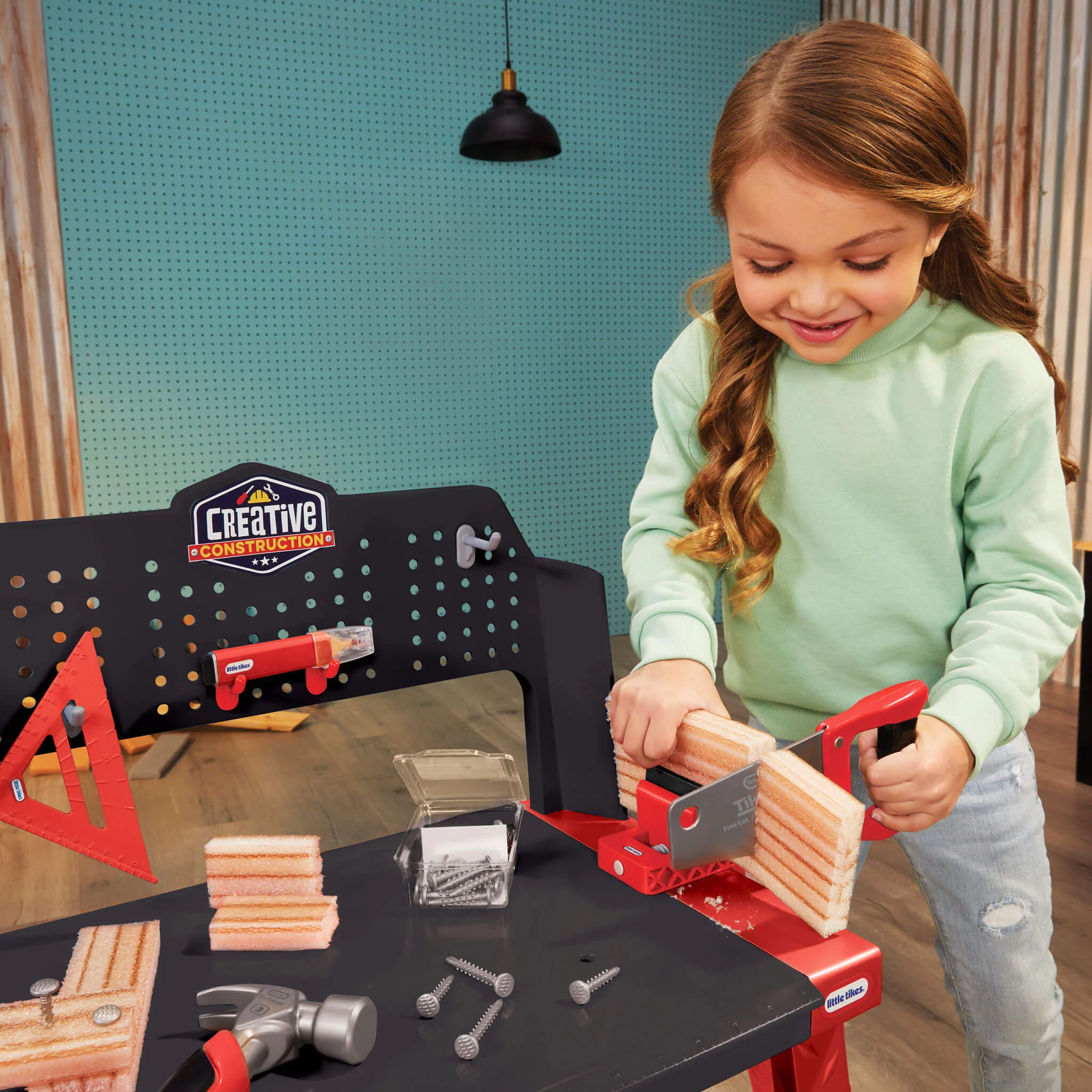 Little Tikes Creative Construction Workbench Toy - Image 3